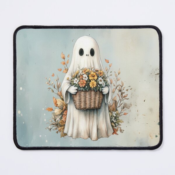 Item preview, Cottagecore Ghost with Flowers designed and sold by MysticOzzy.