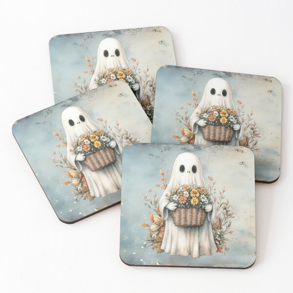 Item preview, Cottagecore Ghost with Flowers designed and sold by MysticOzzy.