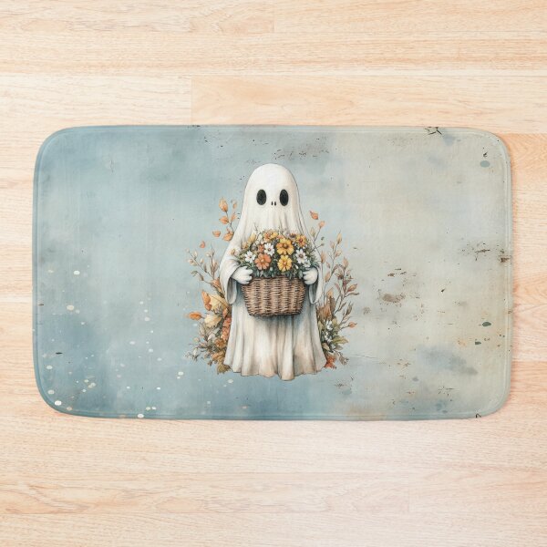Item preview, Cottagecore Ghost with Flowers designed and sold by MysticOzzy.