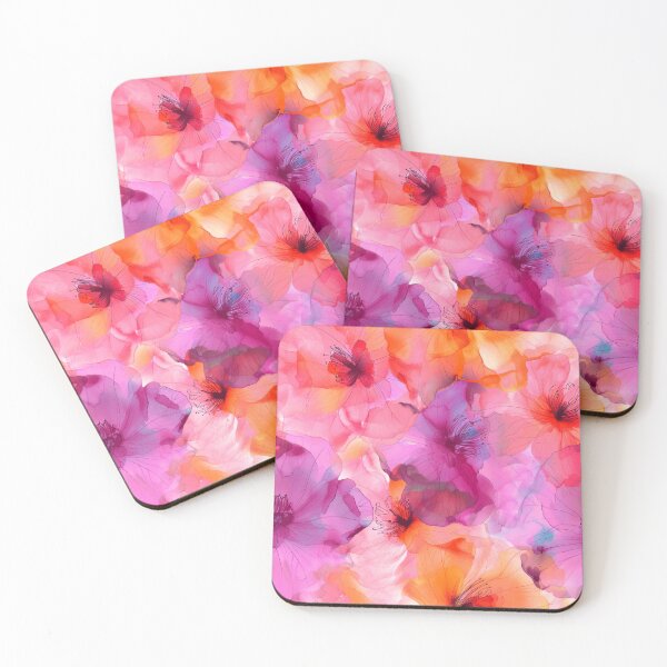 Item preview, Lilac-Pink And Yellow-Peach Dreamy Floral Abstract   designed and sold by DEC02.