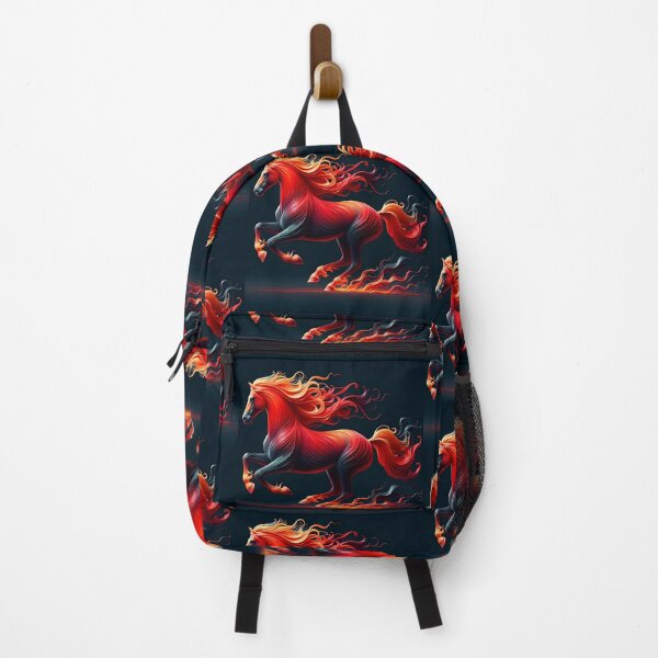 Item preview, Red Fire Horse at a full gallop designed and sold by KunstGeist.