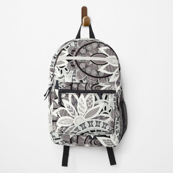 Item preview, Flower Mandala in Grays designed and sold by ViaARTfactory.