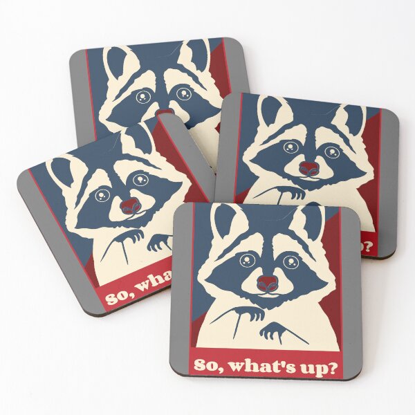 Item preview, Cute Racoon with curiosity designed and sold by Opus42Art.