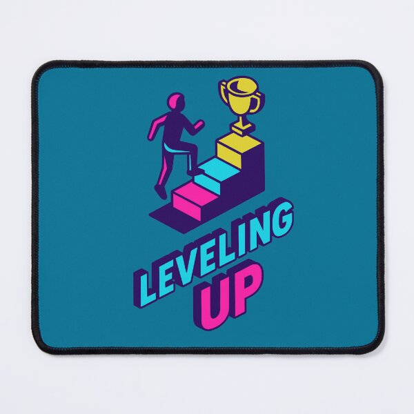 Item preview, Leveling Up • Neon Isometric Gamer Design designed and sold by DSGIN4YOU.