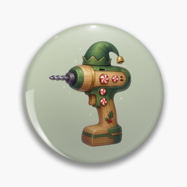 Item preview, Elf Christmas Drill – Festive Power Tool Gift for Trades, Carpenters & DIY Fans designed and sold by BROHLine Studio.
