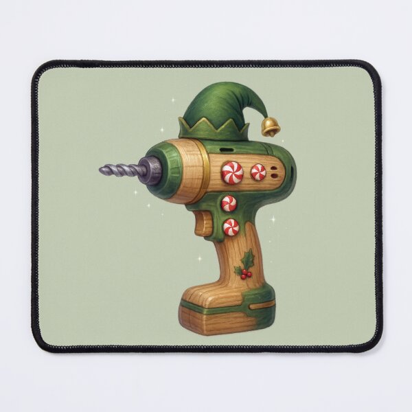 Item preview, Elf Christmas Drill – Festive Power Tool Gift for Trades, Carpenters & DIY Fans designed and sold by BROHLine Studio.