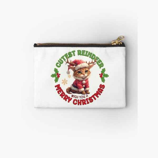 Item preview, Santa Claus cat. The cutest reindeer wishes you a Merry Christmas! designed and sold by Natalia-Vlad.