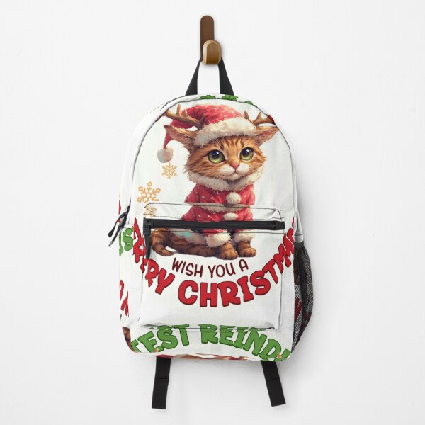 Item preview, Santa Claus cat. The cutest reindeer wishes you a Merry Christmas! designed and sold by Natalia-Vlad.