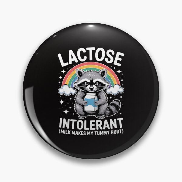 Item preview, Milk Makes My Tummy Hurt Lactose Intolerant Raccoon designed and sold by TewonLake.