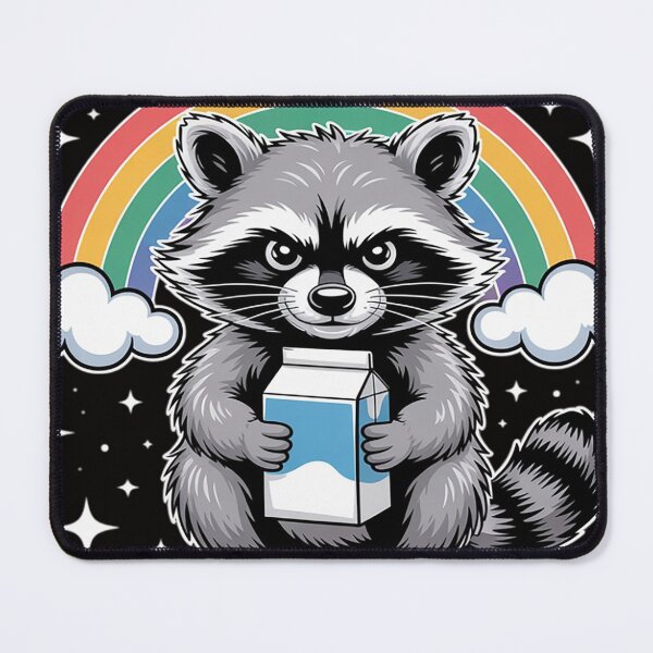 Item preview, Milk Makes My Tummy Hurt Lactose Intolerant Raccoon designed and sold by TewonLake.