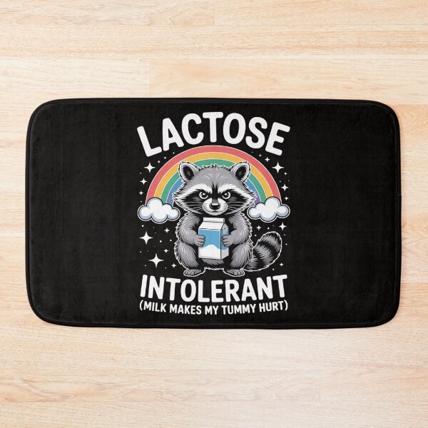 Item preview, Milk Makes My Tummy Hurt Lactose Intolerant Raccoon designed and sold by TewonLake.