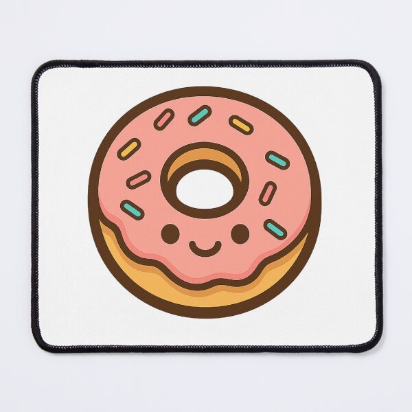 Item preview, Cute Kawaii Donut – Pink Sweet Dessert Art designed and sold by VibeLab_Art.