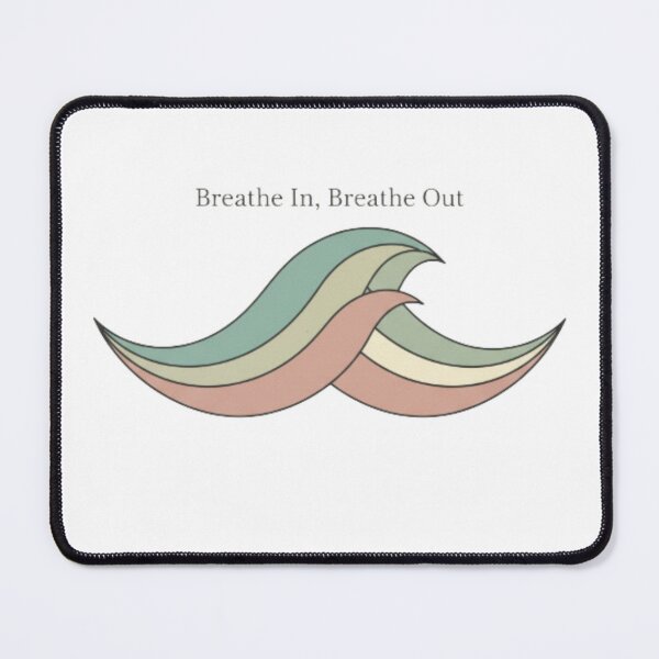 Item preview, Breathe In Breathe Out – Minimal Wave Calm Design classic t-shirts designed and sold by CuteOasis.
