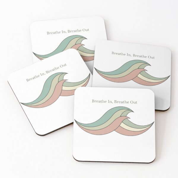 Item preview, Breathe In Breathe Out – Minimal Wave Calm Design classic t-shirts  designed and sold by CuteOasis.