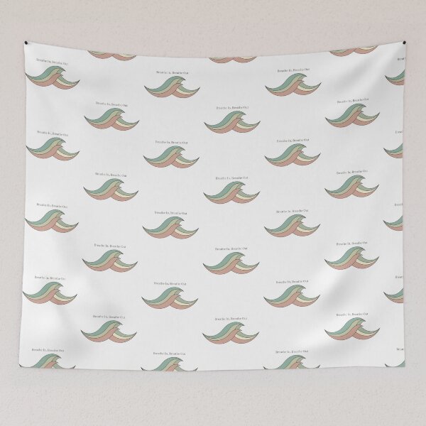 Item preview, Breathe In Breathe Out – Minimal Wave Calm Design classic t-shirts  designed and sold by CuteOasis.