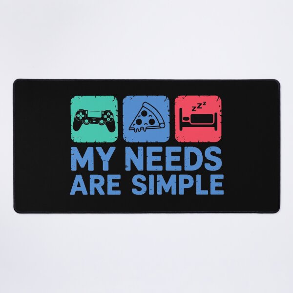 Item preview, My Needs Are Simple – Gaming, Pizza, Sleep Icons designed and sold by JoRealm.