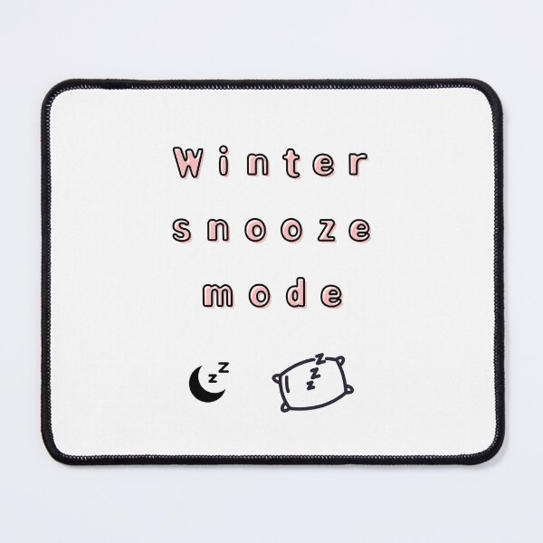 Item preview, Winter Snooze Mode – Low Battery Club Cozy Meme Design designed and sold by mintmono-studio.