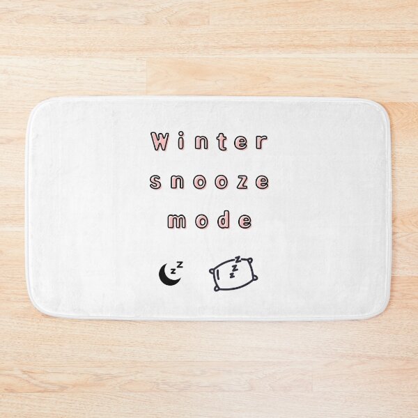 Item preview, Winter Snooze Mode – Low Battery Club Cozy Meme Design designed and sold by mintmono-studio.