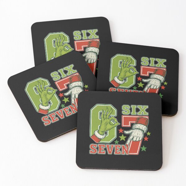 Item preview, Six Seven Christmas Birthday Shirt Funny 6 7 Meme Gen Alpha Holiday Kids Gift designed and sold by FreshVibe Prints.