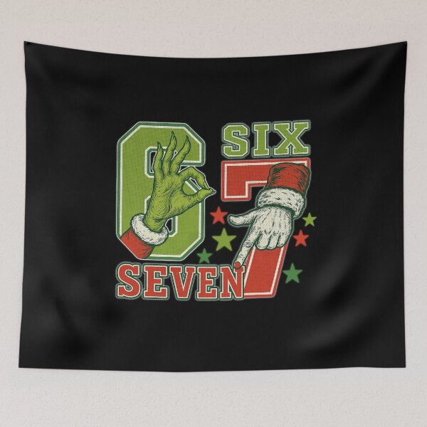 Item preview, Six Seven Christmas Birthday Shirt Funny 6 7 Meme Gen Alpha Holiday Kids Gift designed and sold by FreshVibe Prints.