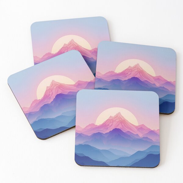 Item preview, Lifestyle Hub: Pastel Abstract Mountainscape designed and sold by M&M Lifestyle Hub.