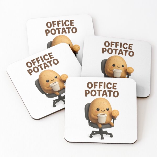 Item preview, Cute Office Potato | Kawaii Workplace Gift Art designed and sold by Moons Studio.