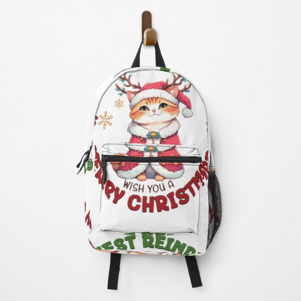 Item preview, Santa Claus cat. The cutest reindeer wishes you a Merry Christmas! designed and sold by Natalia-Vlad.