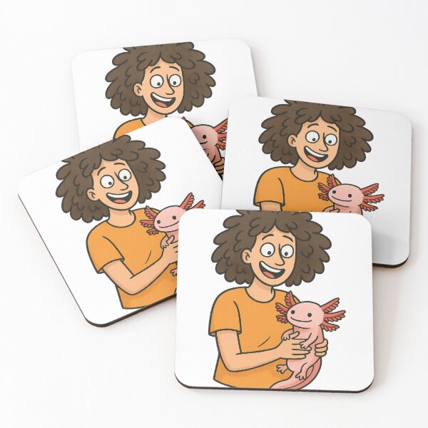 Item preview, Funny Axolotl Caretaker Cartoon – Cute Axolotl Lover Design designed and sold by MeixGraphics.