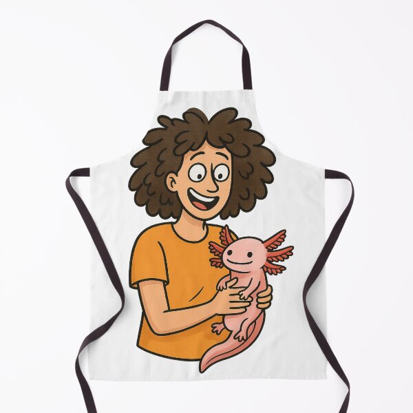 Item preview, Funny Axolotl Caretaker Cartoon – Cute Axolotl Lover Design designed and sold by MeixGraphics.
