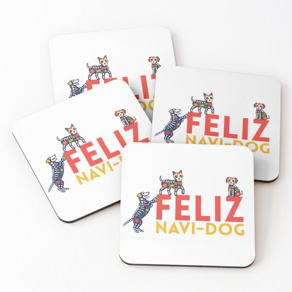 Item preview, Feliz Navi Dog Alebrije Dogs Christmas Design | Colorful Mexican Folk Art Puppy Holiday Graphic designed and sold by Seeshellspace Designs.