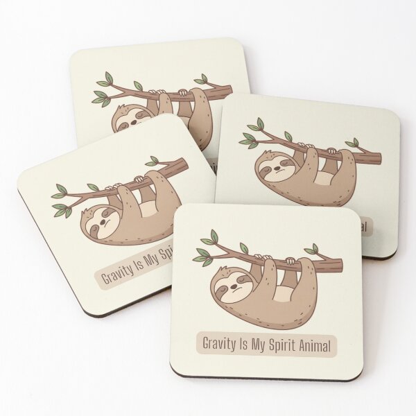 Item preview, Gravity Is My Spirit Animal Sloth Art | Funny Hanging Sloth Gift designed and sold by Searching ideas.