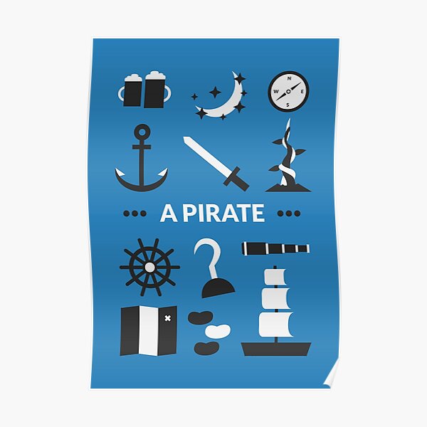 Once Upon A Time - A Pirate Poster