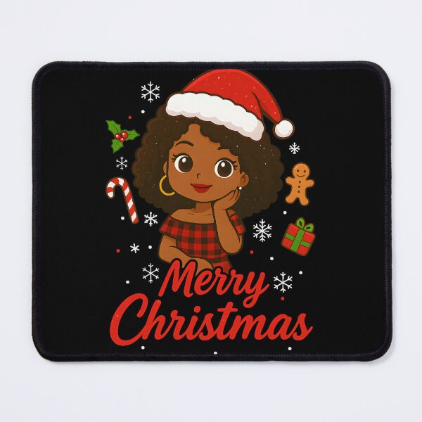 Item preview, Cute Christmas Girl Holiday Illustration Art designed and sold by DrawHandArt.