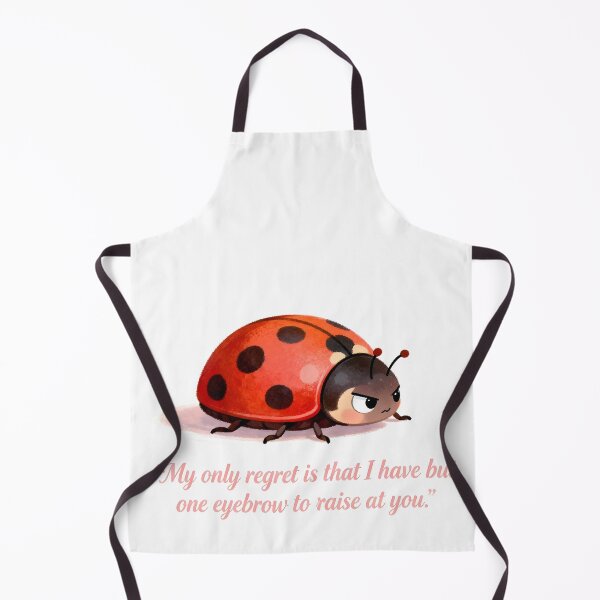 Item preview, Sassy Ladybug Meme – “My Only Regret… One Eyebrow to Raise” designed and sold by Buttonquill.