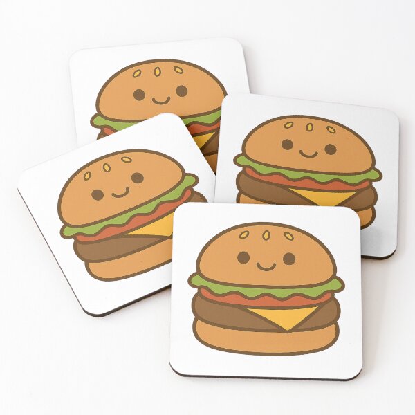 Item preview, Cute Kawaii Burger – Fun Fast Food Character designed and sold by VibeLab_Art.