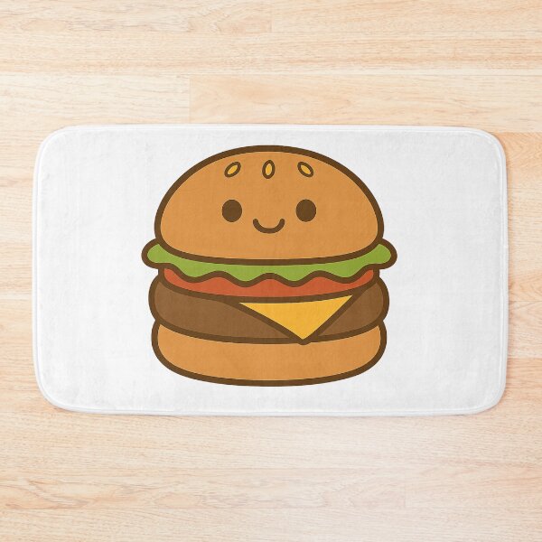 Item preview, Cute Kawaii Burger – Fun Fast Food Character designed and sold by VibeLab_Art.