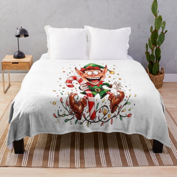 Item preview, Funny Christmas Elf Candy Cane Holiday Graphic designed and sold by Mad Mama Designs.