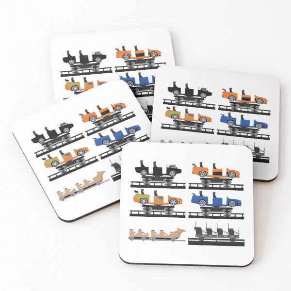 Item preview, Universal Hollywood Coaster Cars Design designed and sold by CoasterMerch.