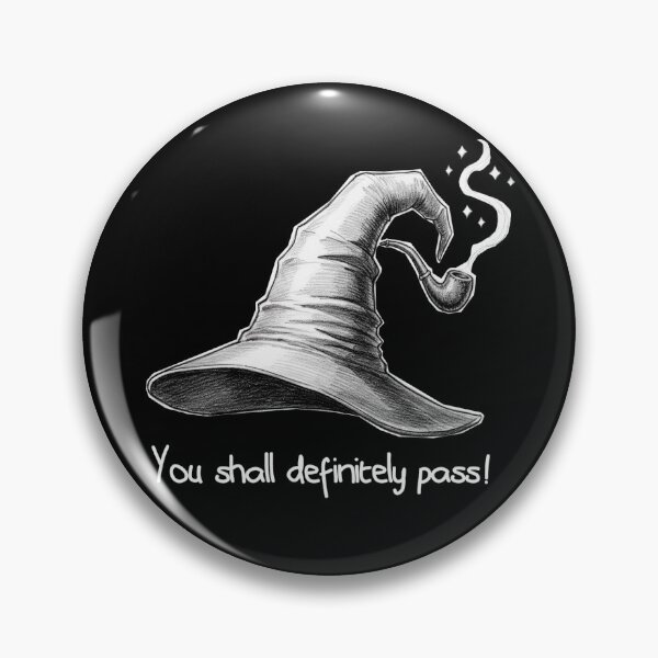 Item preview, You Shall Definitely Pass Funny Gandalf Wizard Hat Art designed and sold by Heleniya.