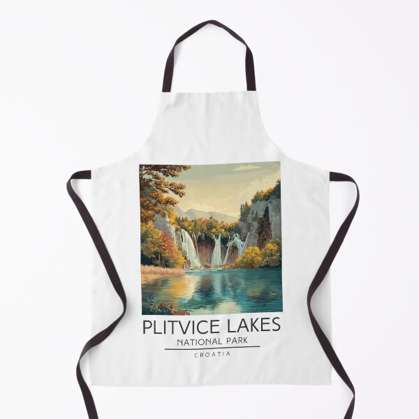 Item preview, A Vintage Travel Poster of Plitvice Lakes National Park - Croatia designed and sold by GoodOldVintage.