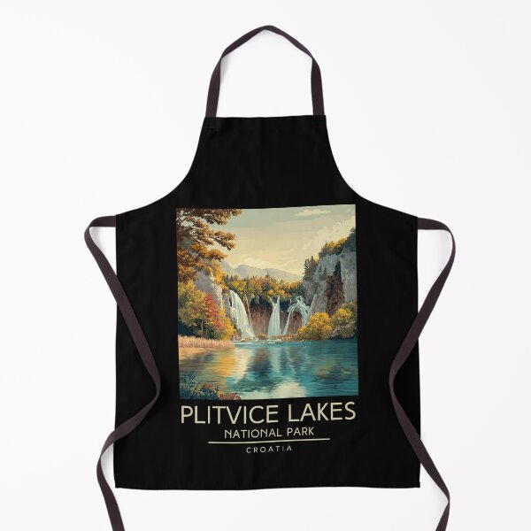 Item preview, A Vintage Travel Poster of Plitvice Lakes National Park - Croatia designed and sold by GoodOldVintage.