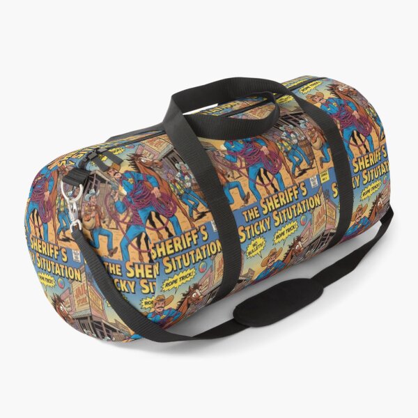 Item preview, Funny Western Comic Sheriff Sticky Situation Retro Pop Art designed and sold by VibranPalette.