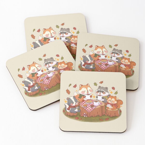 Item preview, Autumn Animal Cafe designed and sold by NasDoodleArt.