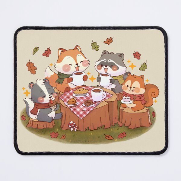 Item preview, Autumn Animal Cafe designed and sold by NasDoodleArt.