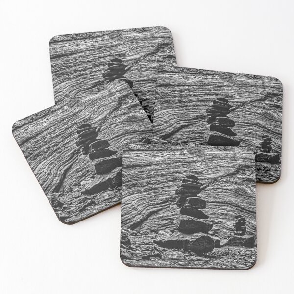 Item preview, Andean Apacheta – Hike & Cairn (Black & White Photo) designed and sold by Keltoi-art.