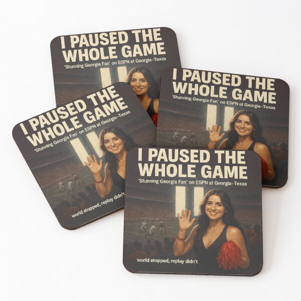 Item preview, I Paused The Whole Game – Viral Georgia Fan Sports Humor designed and sold by POD DYNASTY.
