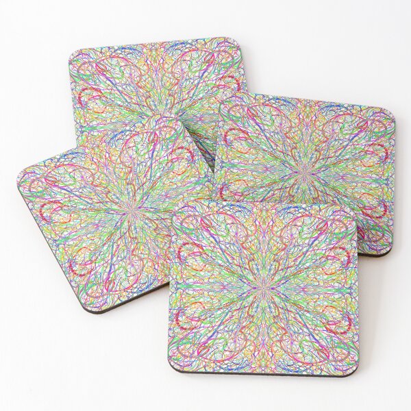 Item preview, Abstract Digital Mandala – Psychedelic Kaleidoscope Art designed and sold by Keltoi-art.