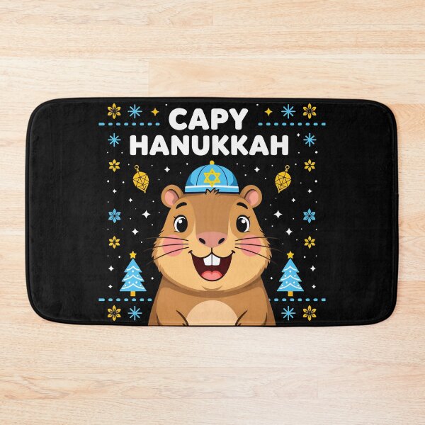 Item preview, Capy Hanukkah – Cute Holiday Capybara Illustration designed and sold by SoftStyleStudio ⭐⭐⭐.