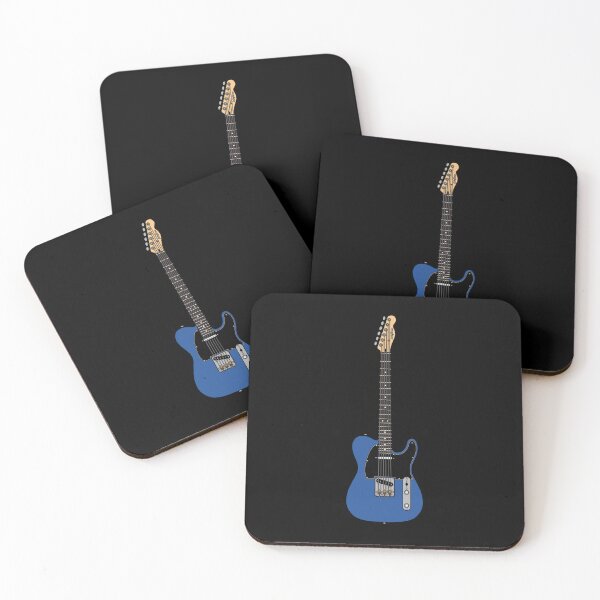 Item preview, Coloured Telecaster (Blue) - Black Pickguard and Rosewood Fretboard designed and sold by halveflower.