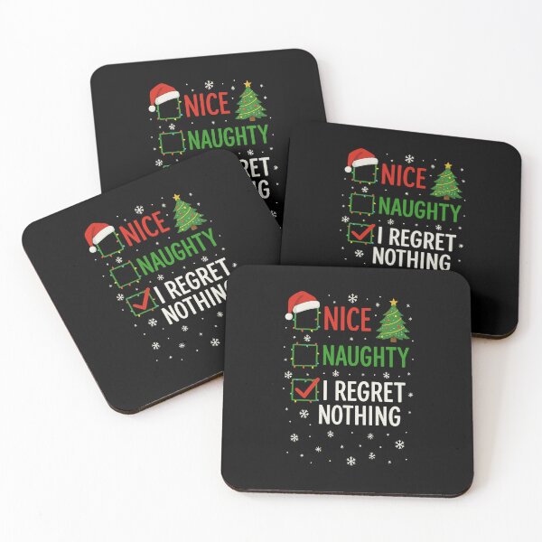 Item preview, Funny Christmas Checklist Shirt – Nice, Naughty, I Regret Nothing – Holiday Humor Tee designed and sold by DailyDrivesct.